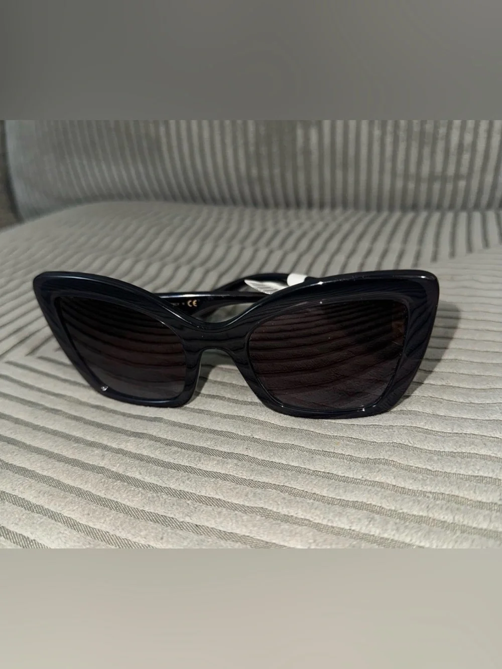 Dolce & Gabbana Black Oversized Square Sunglasses